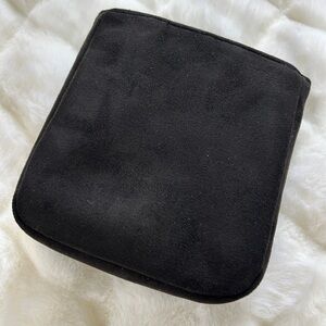 Meenda Hermes mini Evelyne organizer black suede like material pockets